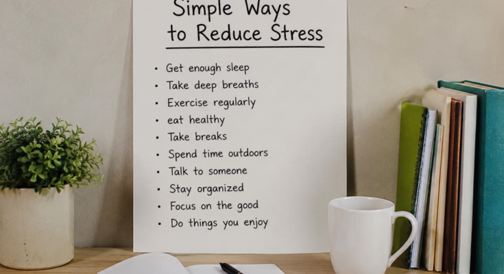 Simple Ways to Reduce Daily Stress